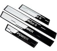 VIPOES 4 Pcs Car Kick Plates For Nissan X-Trail T33 Qashqai J12 Ariya e-Power 2024, Stainless Steel Car Door Sill Protector Scuff Guard Exterior Protectors Sills
