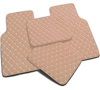 VIPOEX Car Floor Mats for Toyota Vellfire 2008-2014, Leather Auto Floor Liner Mats All Weather Wasserdichter Rutschfester Bodenmatte Interior Protection Accessories,Beige