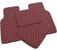 VIPOEX Car Floor Mats for Toyota Vellfire 2008-2014, Leather Auto Floor Liner Mats All Weather Wasserdichter Rutschfester Bodenmatte Interior Protection Accessories,Wine-red