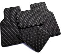 VIPOEX Car Floor Mats for Toyota Vellfire 2008-2014, Leather Auto Floor Liner Mats All Weather Wasserdichter Rutschfester Bodenmatte Interior Protection Accessories,Black