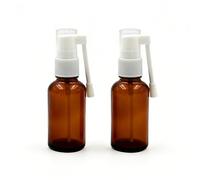 Vipolishtry Pack of 2 1OZ 30ML Amber Glass 360 Degree Rotation Spray Nasal Bottle Empty Refillable Sprayer Containers For Makeup Water Perfume Colloidal Silver Iodine Essential Oils