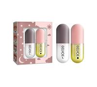 Vipomkowa 2 Pcs Natural Plump Lip Balm Set, Softer And More Full Lips Care, Lip Gloss, Moisturizing And Reducing Fine Lines, Natural Mint Ginger Lip Balm