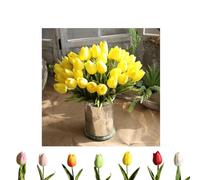 Vipomkowa Artificial Flowers In Vase, Spring Decorations, Artificial Tulips, Kitchen Decor, Wedding Decorations Floral Wedding Bouquet Decor Winter Arrangements Party/Office/Hotel Decoration