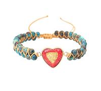 Vipomkowa Bracelet Natural Passionate Bracelet The Stone Day for Loved Love Mother's One Natural Stone Gift Heart Bests Bracelets Small Digital Watch