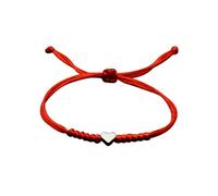 Vipomkowa Divers Watches for Men Silver Lovers Hand Woven Red Rope Bracelet Simple Jewelry Adjustable Red Hw12 Smart Watch