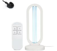Vipomkowa Light Sanitizer, 38W Disinfection Tower, Detull Steriliser for Room, Remote Control Timer 110V Lamp, Kitchen, Baby Room,Office (Black) [Energy Class A+++]