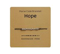 Vipomkowa MorseCode Bracelets for Women Unique Jewelry for Daughter Mom Son Best Friend Inspirational Gifts for Girl Valentines Day Mothers Day Graduation Gift Stainless Navigation Watch