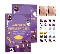 Vipomkowa Pimple Patches, Halloween Pimple Patch, Spot Patches, Easy Application And Removal, 144 Patches, For Teens And Women Heal Pimples On The Forehead And Face, 2PCS