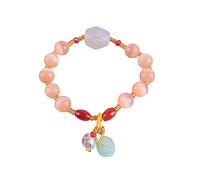 Vipomkowa Stopwatch Watch Flower Bead Crystal Bracelet Multi Color Simple and Fresh Bracelets to Send Girlfriends and Friends Gifts Little Girl Necklace Sets