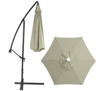 Vipomkowa Table Umbrella Outdoor, Garden Gmbrella, 6.5Ft Outdoor Patio With Push Button Tilt And Crank, 6 Sturdy Ribs Uv Protection Waterproof For Garden/Backyard, No umbrella stand