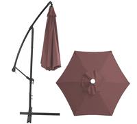 Vipomkowa Table Umbrella Outdoor, Garden Umbrella, 9Ft Outdoor Patio With Push Button Tilt And Crank, 8 Sturdy Ribs Uv Protection Waterproof For Garden/Backyard, No umbrella stand