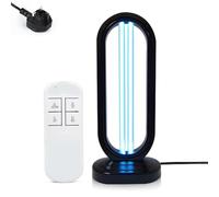 Vipomkowa UV Light Sanitizer, 38W Disinfection Tower, Detull UV Steriliser for Room, Remote Control Timer 110V UV Lamp, Kitchen, Baby Room,Office (Black) [Energy Class A+++]