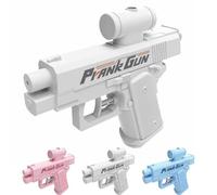 Vipomkowa Water Pistol, Mini Water Gun, Reverse Waters Guns, Waters Blaster Prank Ideas for Ultimate Fun, Unexpected Twist, Hilarious Novelty Toy For Parties & Summer Fun (White)
