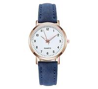 Vipomkowa Women's Wrist Watches - Classic Quartz Watch with Luminouse Easy Read Dial, Leather Watch Band, Vintage Small Face Round Watches for Women, Birthday Gift for Ladies