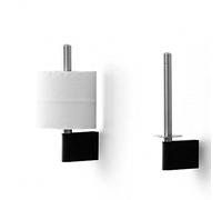 Vipp 4 Toilet Roll Holders, Stainless Steel, Silver, 6.5 x 11 cm, Height 20.5 cm