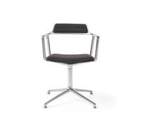 Vipp 452 Swivel Special Edition Swivel Chair With Floor Glides Tide/Dark Brown