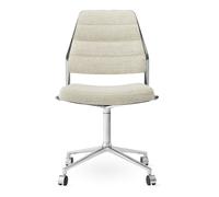Vipp - 454 Swivel Chair With wheels, Wavy - Wavy