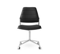 VIPP454 / VIPP 454 Swivel Chair Black Vipp on wheels - VIPP454 SCHWARZ ROLLEN