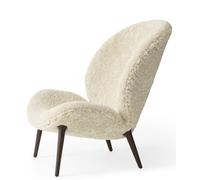 VIPP466 Lodge lounge chair Vipp Dark oak - curly no 9 off-white - 5705953200822