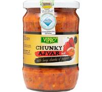 Vipro Chunky Homemade Hot Ajvar Sauce Sandwich 580 Grams by Pufai Grocery