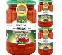 Vipro Homemade Mild Ajvar 370 Grams x 3 Jars by Pufai Grocery