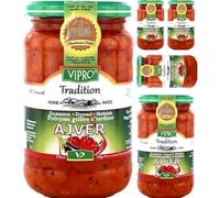 Vipro Homemade Mild Ajvar 370 Grams x 5 Jars by Pufai Grocery