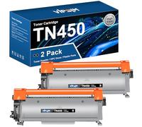 VIPSIM TN450 Toner Cartridge for Brother Printer Replacement for Brother TN450 TN420 TN-450 TN-420 to Compatible with HL-2270DW HL-2280DW HL-2230 MFC-7360N MFC-7860DW Intellifax 2840 2940, 2 Black