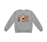 vipwees Legends Of Wrestling, Sporting Caricature Sweatshirt, Made From 80% Cotton 20% Polyester, Unisex Style, Regular Fitted Heather Grey