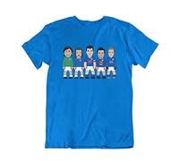 VIPwees Mens or Womens Leicester Legends Original Sporting Caricature T-Shirt, Made from Organic Cotton Royal Blue