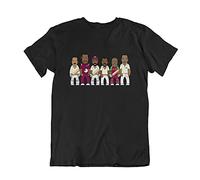 vipwees Mens or Womens West Indies Cricket Legends, Sporting Caricature T-Shirt, Made from Organic Cotton Black