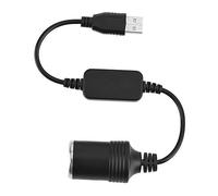 Vipxyc Car Cigarette Lighter Socket Converter, 5V USB Port to 12V Car Cigarette Lighter Socket Female Converter Adapter Cord, For Driving recorder, electronic dog
