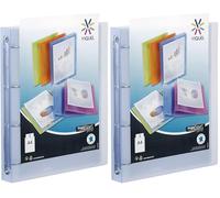 Viquel 097301-05 4-Ring Binder 35 mm Spine Customisable Blue/Green (Pack of 2)