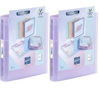 Viquel 097302-05 4-Ring Binder 35 mm Spine Customisable Purple (Pack of 2)