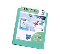 Viquel - A4 160 Pockets Display Book - Customisable Binding - Smooth Clear Pockets - Recycled Essential - Green