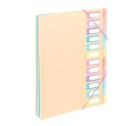 Viquel - A4 Document Folder with 12 compartments Rainbow Pastel