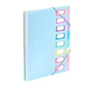 Viquel - A4 Document Folder with 8 compartments Rainbow Pastel