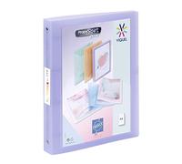 Viquel - A4 Maxi Flexible Binder - 4 Rings - 4 cm Spine - for A4 documents - Translucent Purple