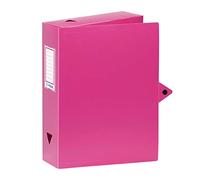 Viquel - A4 Plastic Box File - 8 cm Spine - Pink