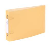 Viquel - Bristol Index Folder with Identification Labels - 2 Rings - A5 Size (25x16.5cm) - Orange