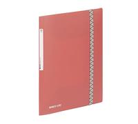 Viquel - Business Class A4 3-Flap Folder - Strong and Durable File Pocket with Elastic Closure - Coral Red - Ideal for Office and School