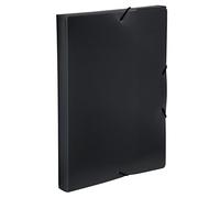 Viquel Coolbox Folder in Polypropylene with Elasticated Closures, A4 Black