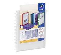 Viquel - Document Folder with Removable Pockets - Customisable 50 Sheets - A4 Size - Colourless
