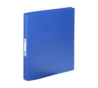 Viquel - Large Flexible Binder 24 x 32 cm Made of Recycled Essential Plastic - Label on the Back - Made in France - Blue