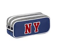 Viquel - NY Fashion Large Capacity School Pencil Case with 2 Compartments - Blue