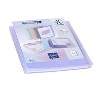 Viquel Propysoft A4 Document Cover, 120 Views (60 Pockets), Transparent and Smooth Pockets, Translucent Purple, Plastic, 1 piece, Custom Style, 0.42 kg, A4 Format, Max Input Sheet Capacity 60
