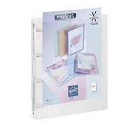 Viquel - Propysoft Customizable A4 Flexible Binder - 4 Rings - Resistant Cover - Made in France - Colourless