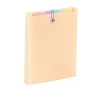 Viquel - Rainbow Pastel 6 Position Backpack Folder - Vertical Expanding File A4 - Beige