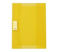 Viquel Strong Cover Notebook Cover 17 x 22 cm in Yellow Plastic with Reinforced Back and Bookmark Flaps