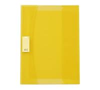Viquel Strong Cover - Notebook Cover 24 x 32 cm Yellow Plastic - High Quality - Reinforced Back - with Flaps and Bookmarks