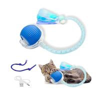 Viraagyiyou Cat Toy, Interactive Cat Toy, Cat Toys for Indoor Cats with 2 Tails, 3 Modes Rechargeable Cat Enrichment Toys for Small/Medium/Large Cats to Keep Them Busy